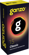 Презервативы Ganzo Classic, классические, латекс, 18 см, 15 шт