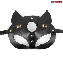 Черная игровая маска с ушками, черный