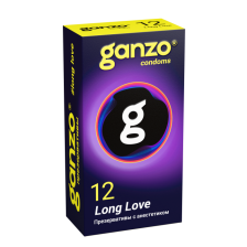 Презервативы Ganzo Long Love, с анестезирующим эффектом, латекс, 12 шт