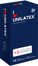 Презервативы ультрапрочные Unilatex Extra Strong 12+3 шт