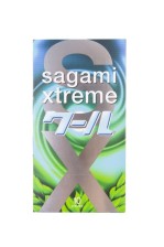 Презервативы Sagami Xtreme Mint с охлаждающим эффектом 10 шт