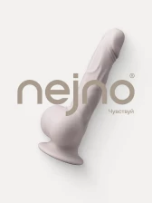 Реалистичный фаллоимитатор с приложением Nejno Natura