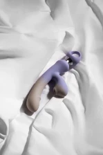 Вибратор с вакуумно-волновой стимуляцией Nejno Laska, лавандово-бежевый