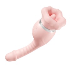 Вибратор с функцией всасывания и покусывания BeYourLover Seductive Blossom