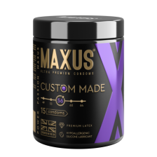 Презервативы MAXUS Custom Made 56 в железном кейсе, увеличенные X-Edition, 15 шт