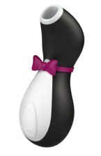 Вакуум-волновой бесконтактный стимулятор клитора Satisfyer Penguin, черный с белым