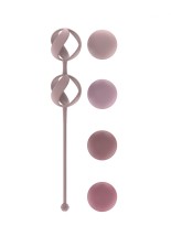 Набор из 4 розовых вагинальных шариков Valkyrie, розовый
