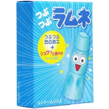 Презервативы Sagami Studded Lemonade с ароматом лимонада - 5 шт., голубой