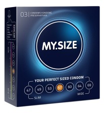 Презервативы MY.SIZE размер 57 - 3 шт., прозрачный