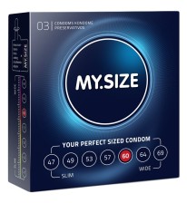 Презервативы MY.SIZE размер 60 - 3 шт., прозрачный