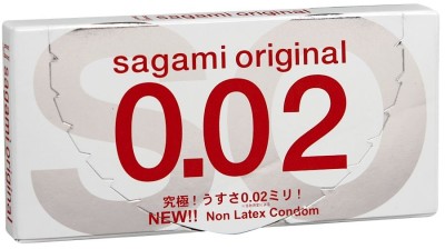 Ультратонкие презервативы Sagami Original 0.02 - 2 шт., прозрачный