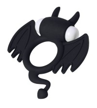Черное эрекционное кольцо на пенис JOS COCKY DEVIL, черный