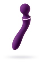 Фиолетовый вибромассажер Eromantica Uma - 20 см., фиолетовый