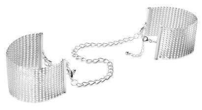 Серебристые наручники-браслеты Desir Metallique Handcuffs, серебристый