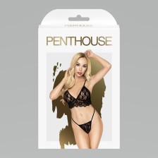 Комплект эротического белья Penthouse "Double spice" black (M/L)