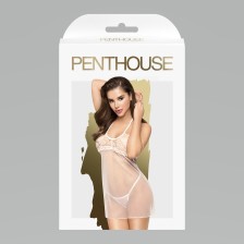 Пеньюар Penthouse "All yours" white в комплекте с трусиками.