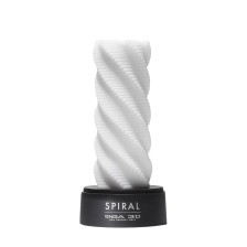 Белый 3D мастурбатор SPIRAL, белый