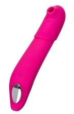 Розовый стимулятор с пульсацией и вакуум-волновой стимуляцией JOS Oscar - 20,5 см., розовый