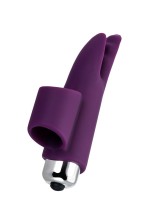 Фиолетовая вибронасадка на палец JOS Tessy - 9,5 см., фиолетовый