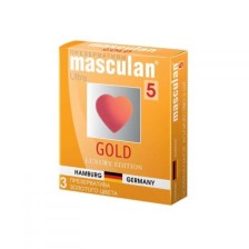 Презервативы Masculan 5 Ultra , 3шт Золотого цвета