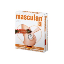 Презервативы Masculan Ultra 3, 3 шт. Продлевающие (Long Pleasure)