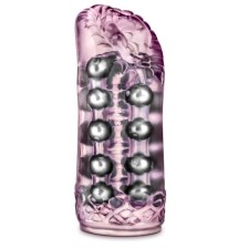 Розовый мастурбатор-вагина со стимулирующими бусинами Super Stroker