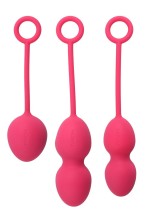 Набор розовых вагинальных шариков Nova Ball со смещенным центром тяжести, розовый