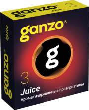 Презервативы GANZO Juice, ароматизированые,18 см, 3 шт