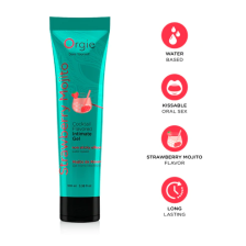 Съедобный интимный гель Orgie Lube Tube Cocktail со вкусом Клубничного коктейля, 100 мл
