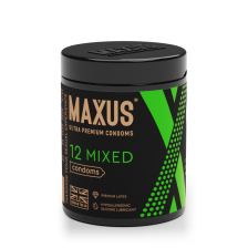 Презервативы MAXUS Mixed с железным кейсом, набор, 12 шт