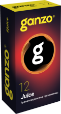 Презервативы Ganzo Juice, ароматизированые, латекс, 18 см, 12 шт