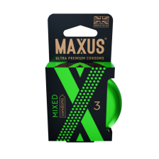 Презервативы в железном кейсе MAXUS Mixed - 3 шт.