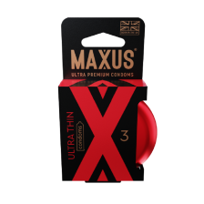 Ультратонкие презервативы в железном кейсе MAXUS Sensitive - 3 шт.