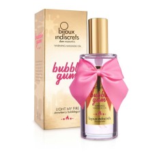 Bijoux Indiscrets разогревающее массажное масло Light My Fire, bubble gum, 100 мл